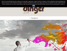 Tablet Screenshot of dinger-hh.de